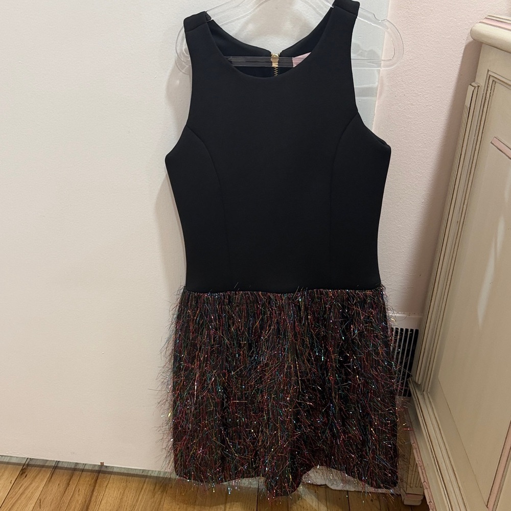 Zoe Ltd Black and Multicolor Formal Kids Dress